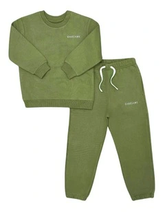 Organic Cotton Tracksuit - Forest Green