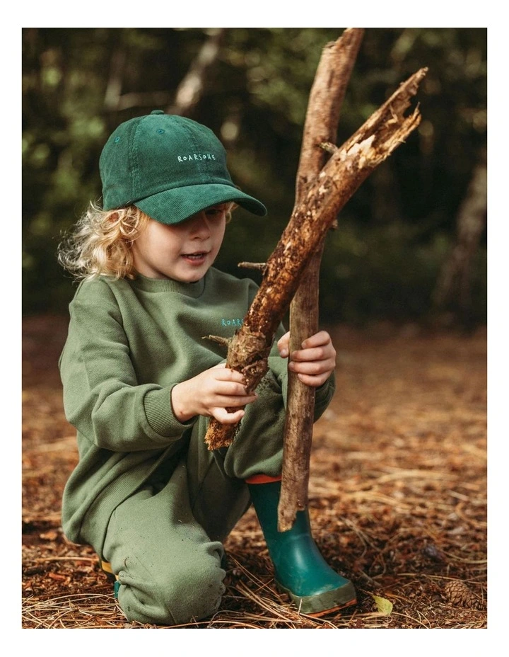 Organic Cotton Tracksuit - Forest Green image 2