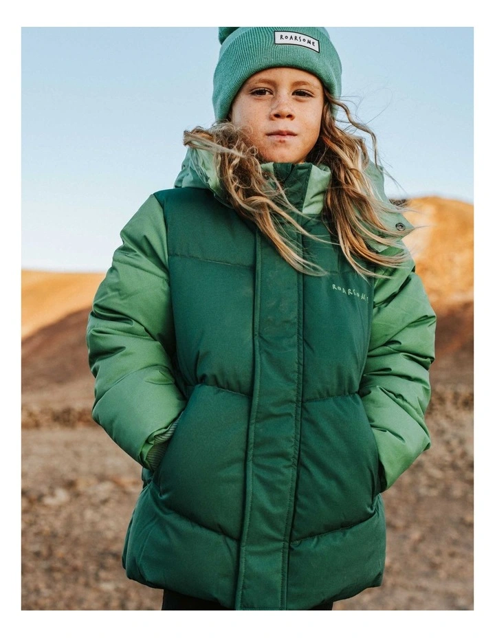 Roarsome Puffer Jacket - Forest Green image 3