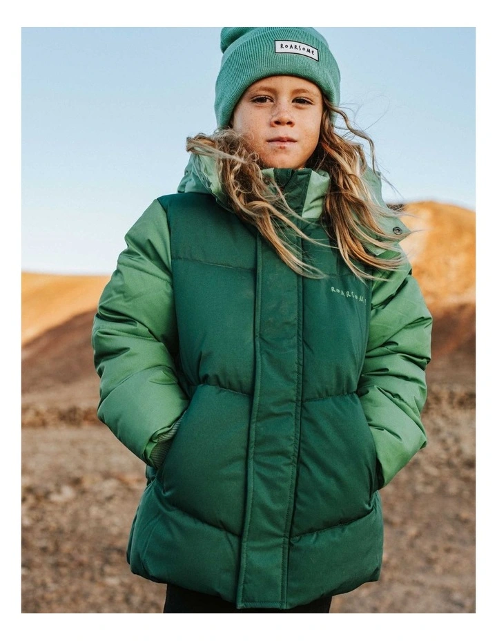 Roarsome Puffer Jacket - Forest Green image 4