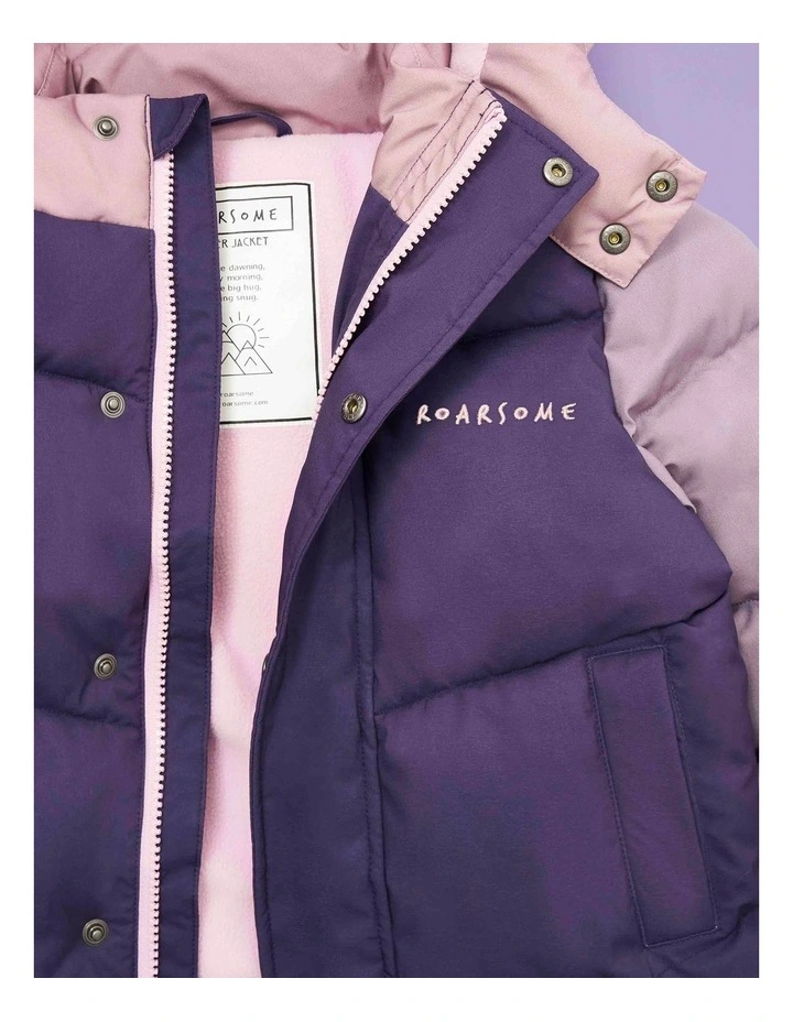 Roarsome Puffer Jacket - Twilight Purple image 3