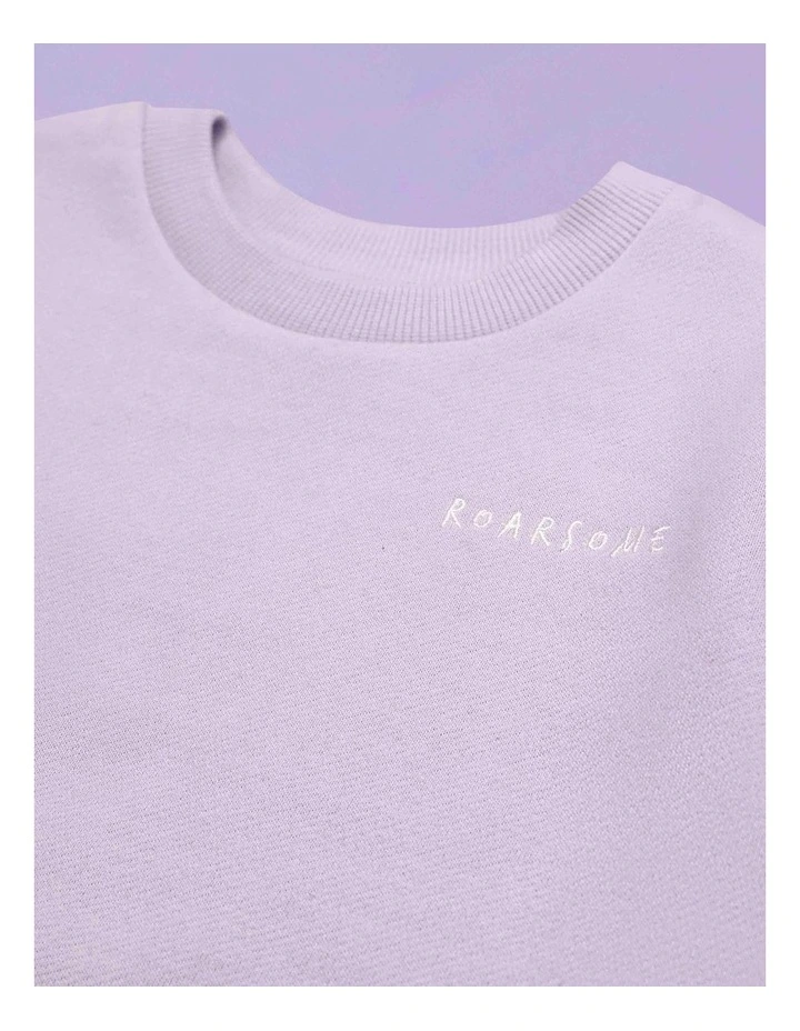 Organic Cotton Tracksuit - Dusk Lilac image 3