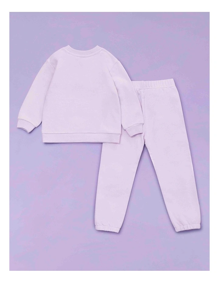 Organic Cotton Tracksuit - Dusk Lilac image 4
