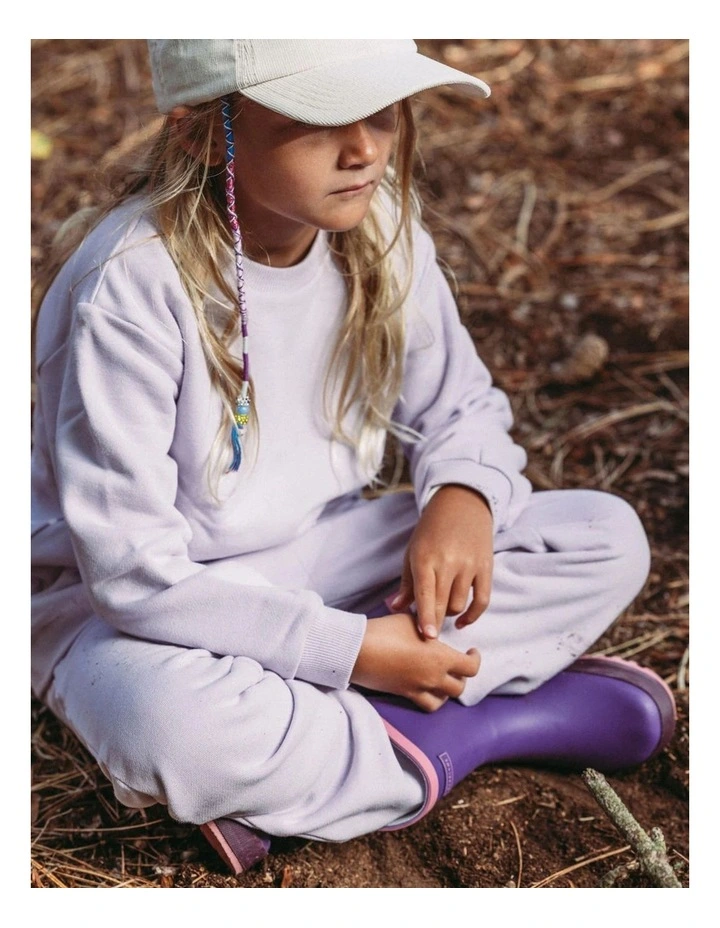 Organic Cotton Tracksuit - Dusk Lilac image 6