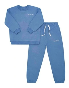 Organic Cotton Tracksuit in Ocean Blue