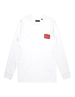 Initials Long Sleeve - Youth in White