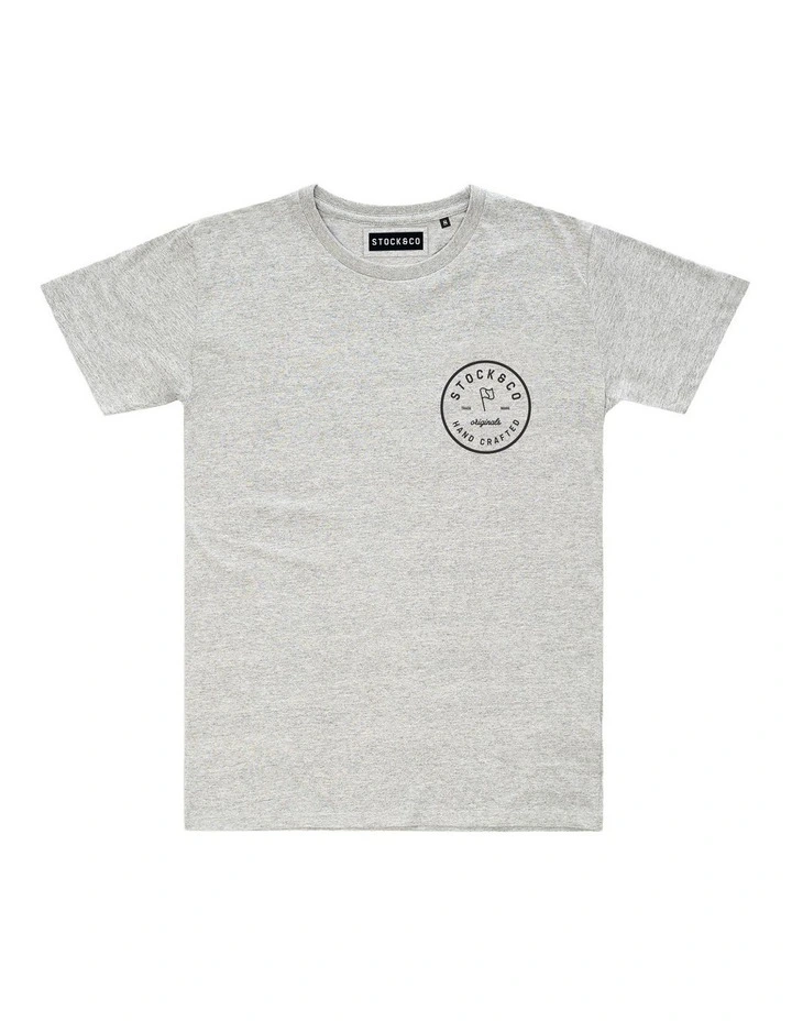 Cuba Tee - Youth in Marle Grey image 1
