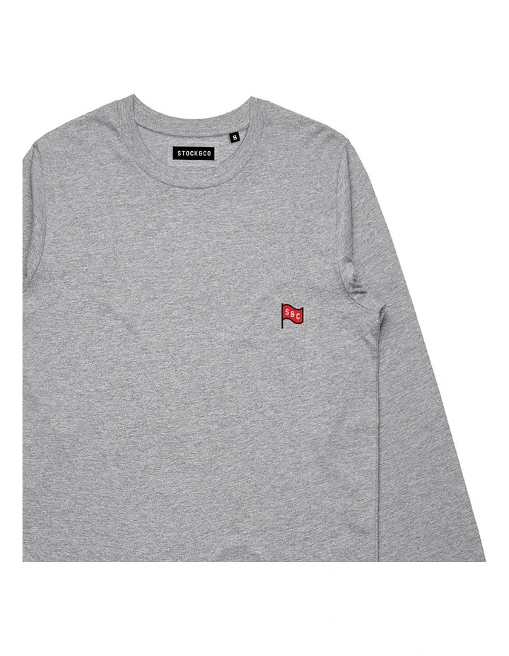 Havana Long Sleeve - Youth in Marle Grey image 3