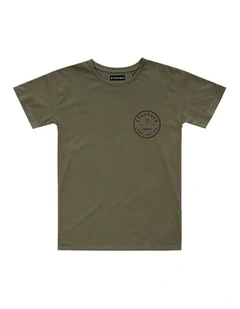 Cuba Tee - Youth in Olive
