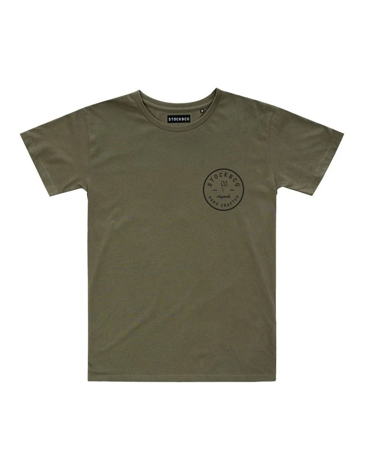Cuba Tee - Youth in Olive image 1