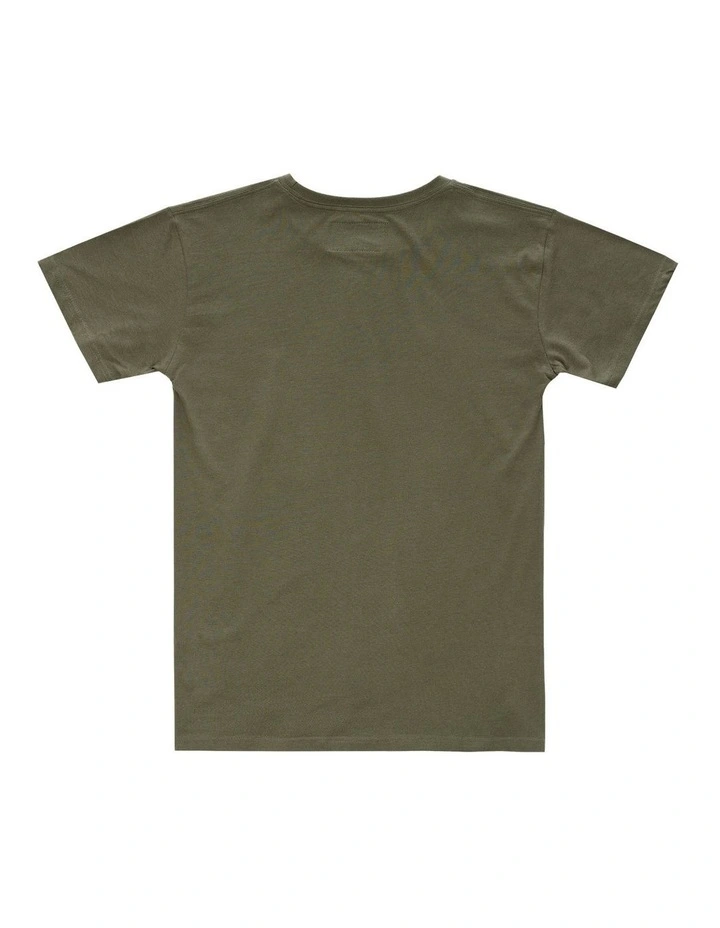 Stock & Co Anchor Tee - Youth in Olive image 2