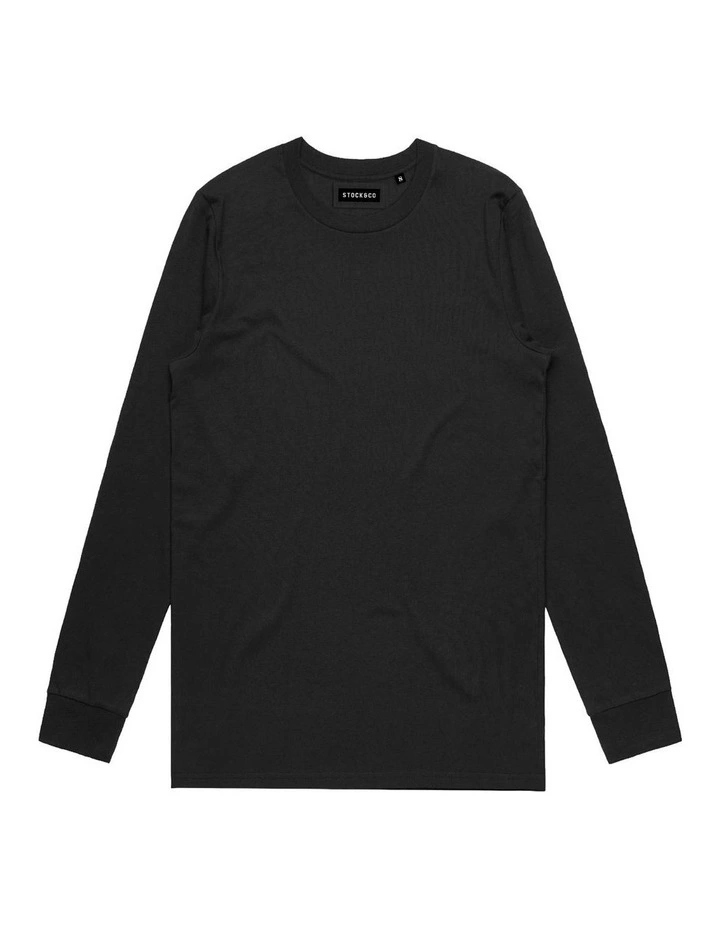 Stock Long Sleeve - Youth in Black image 1