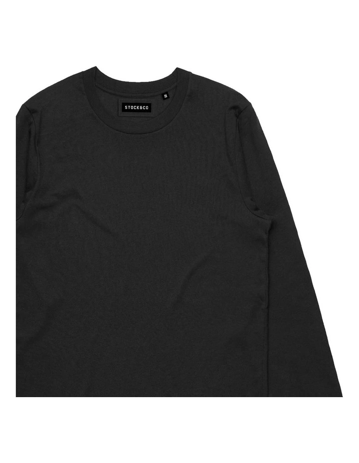 Stock Long Sleeve - Youth in Black image 3