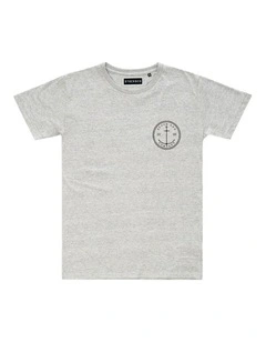 Stock & Co Anchor Tee - Youth in Marle Grey