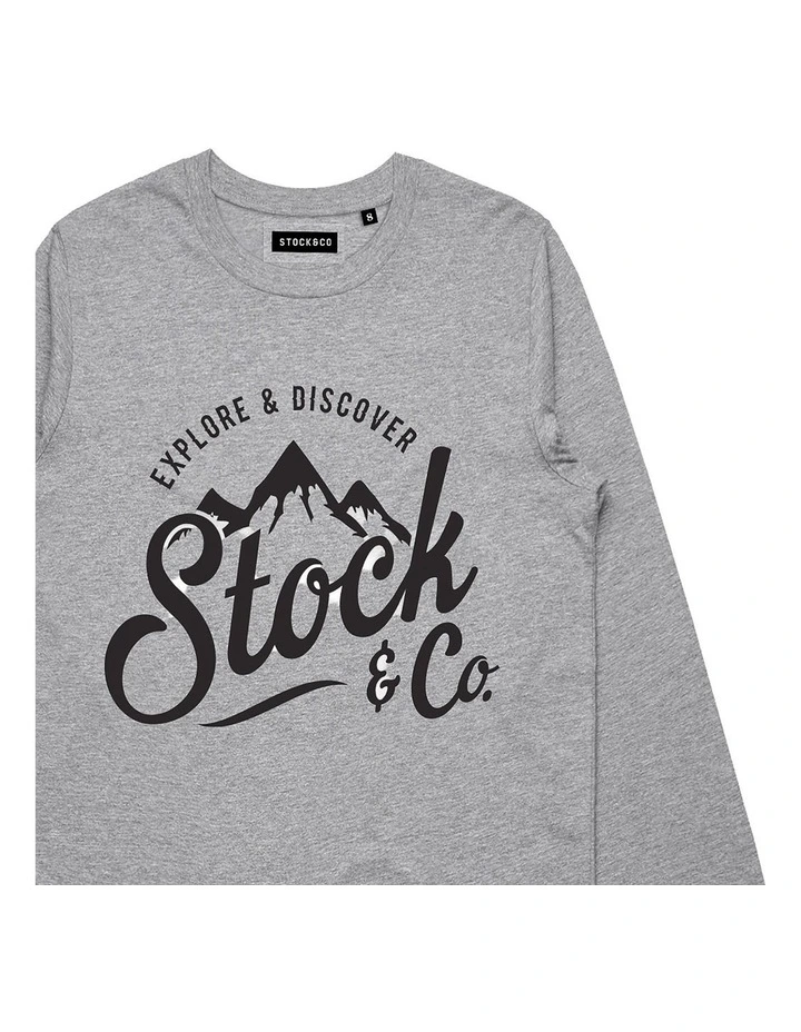 Original Explorer Long Sleeve - Youth in Marle Grey image 3
