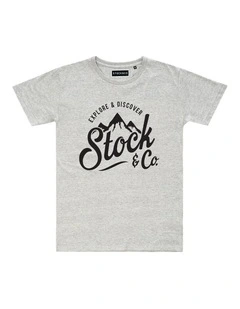 Original Explorer Tee - Youth in Marle Grey