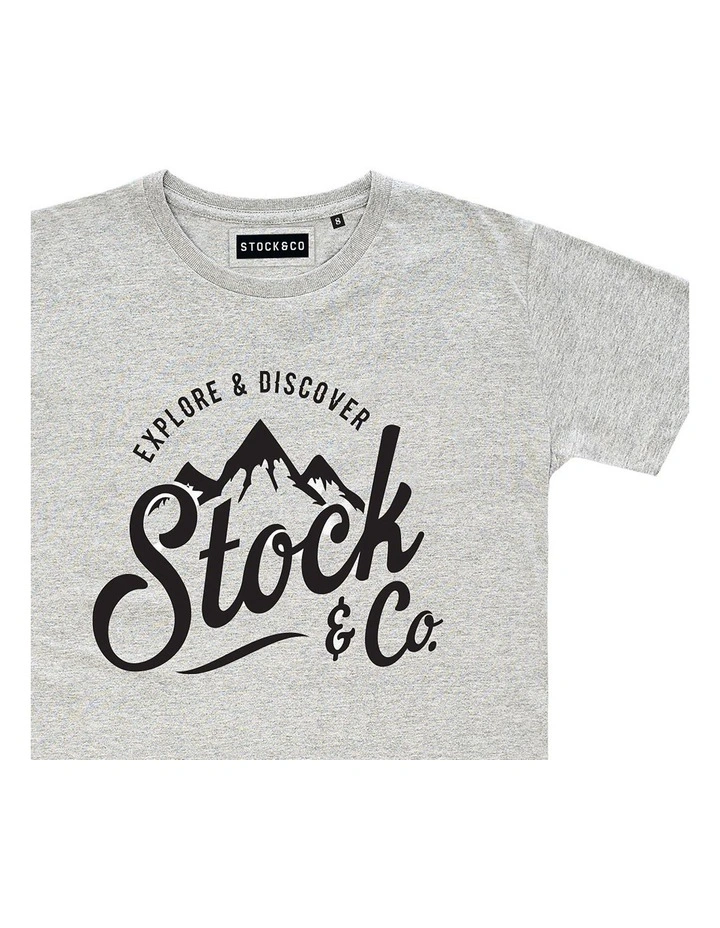 Original Explorer Tee - Youth in Marle Grey image 3