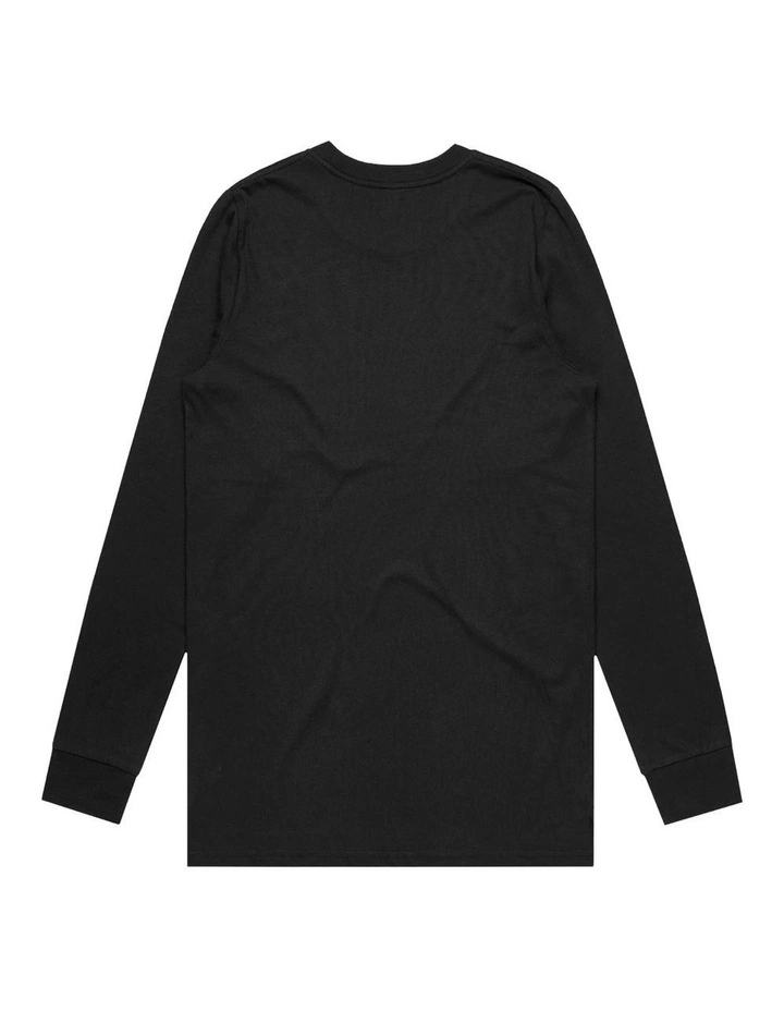 Initials Long Sleeve - Youth in Black image 2