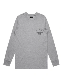 Knot Long Sleeve - Youth in Marle Grey
