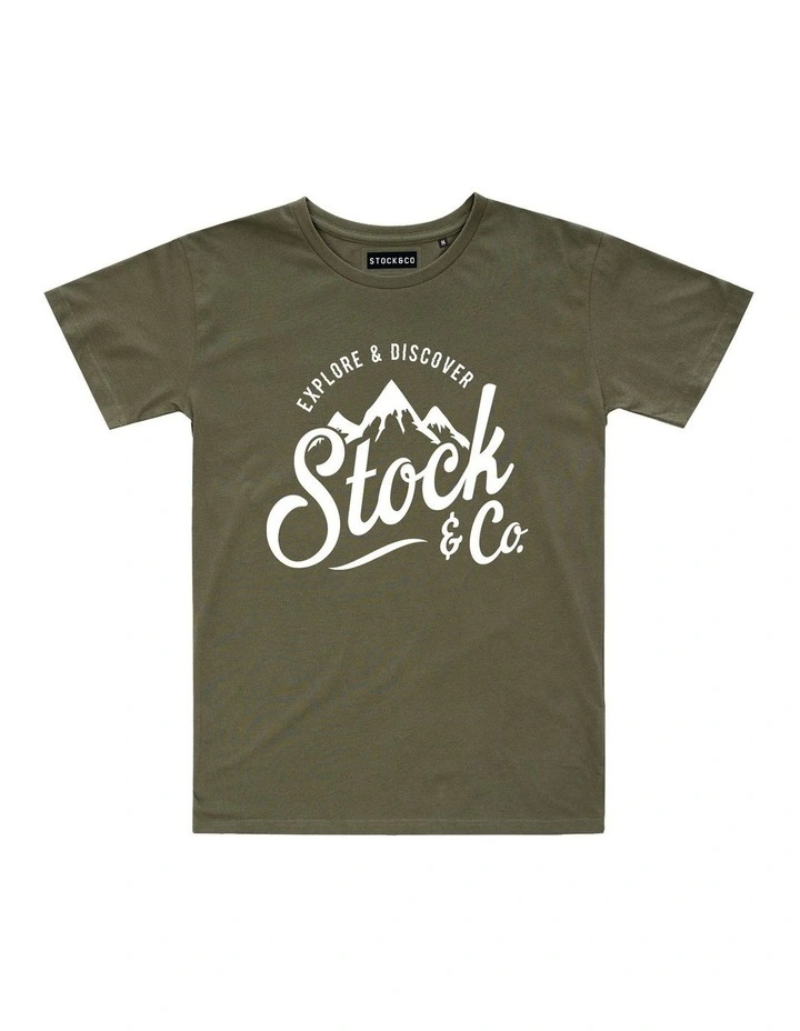 Original Explorer Tee - Youth in Olive image 1