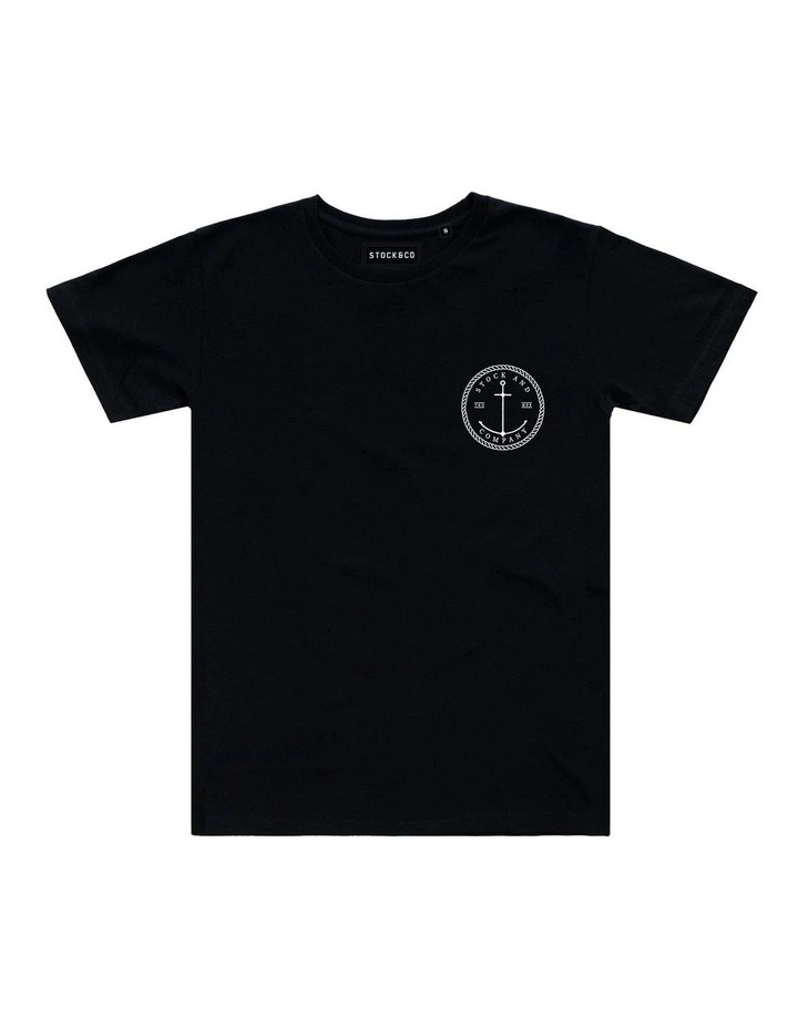 Stock & Co Anchor Tee - Youth in Black image 1