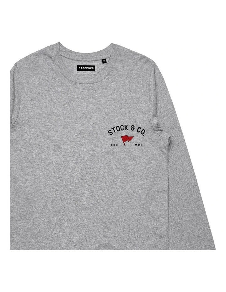 Lauderdale Long Sleeve - Youth in Marle Grey image 3