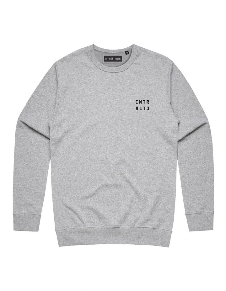 Geo Crewneck - Youth in Grey image 1