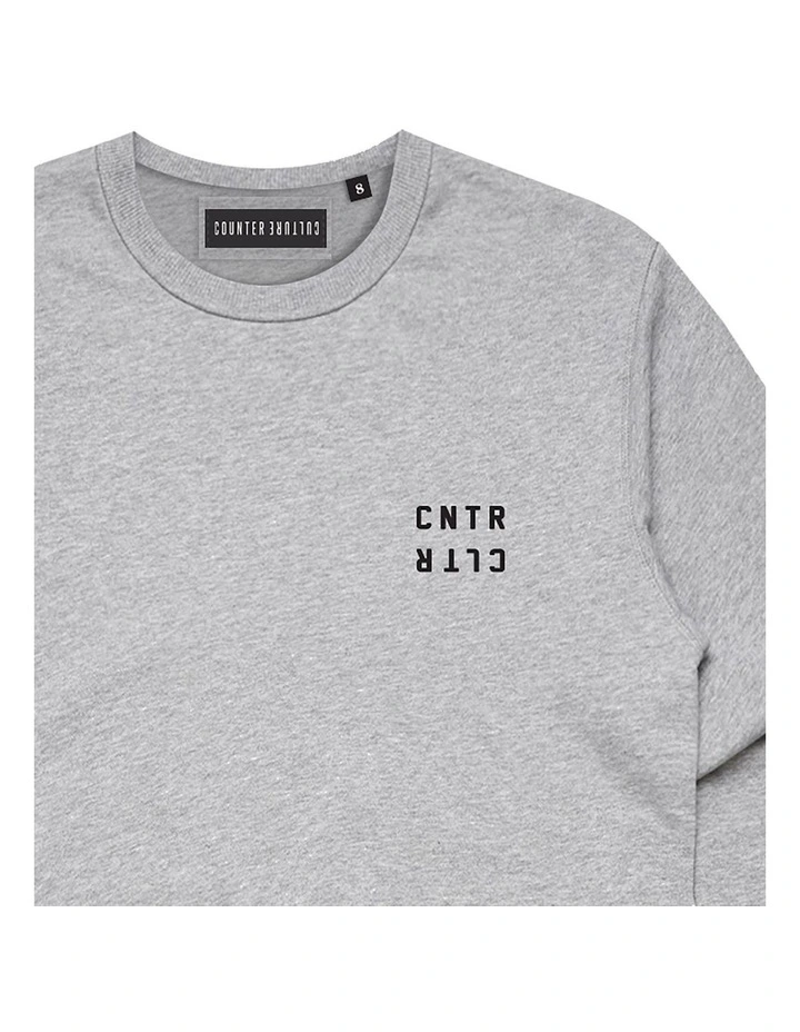 Geo Crewneck - Youth in Grey image 3