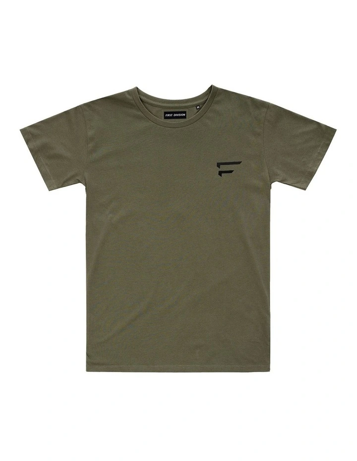 Performance Crest Tee - Youth in Olive image 1