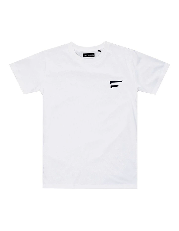 Performance Crest Tee - Youth in White image 1