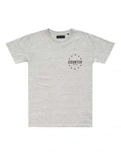 Polaris Tee - Youth in Marle Grey