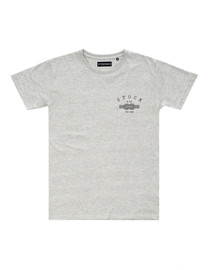 Knot Tee - Youth in Marle Grey image 1