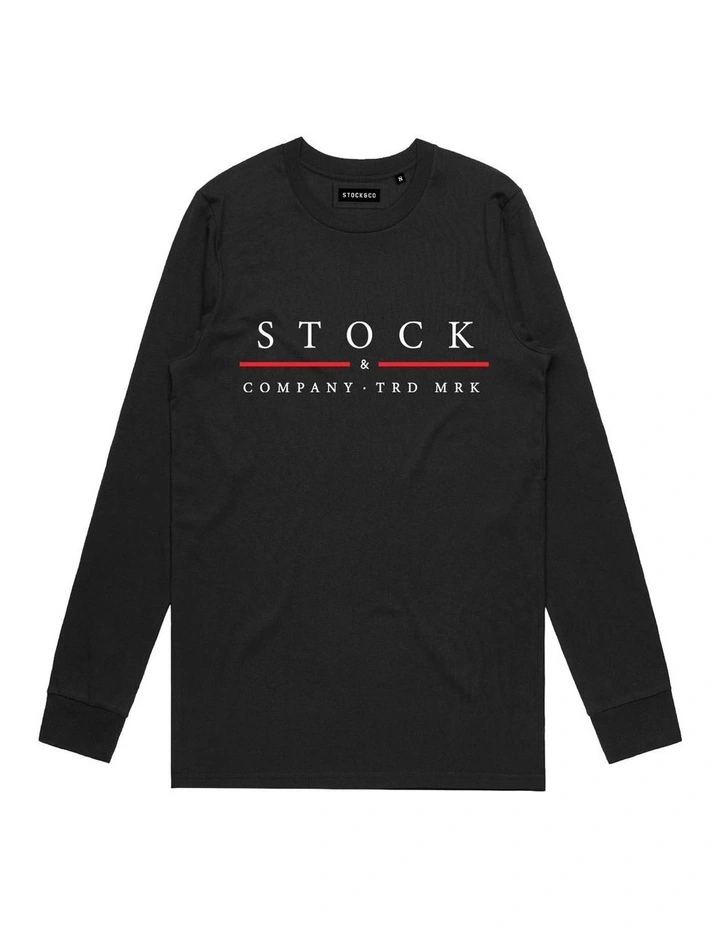 Red Line Long Sleeve - Youth in Black image 1