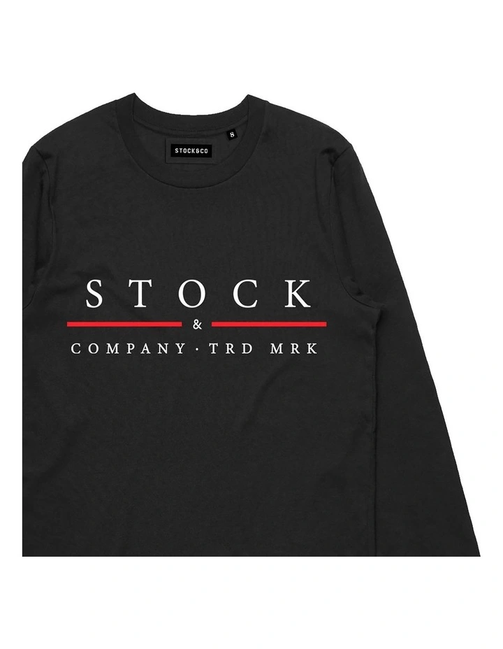 Red Line Long Sleeve - Youth in Black image 3