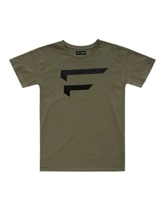 Performance Logo Tee - Youth in Olive