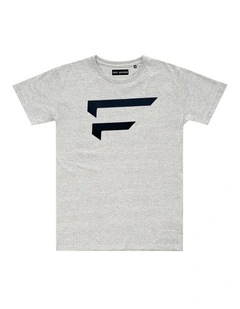Performance Logo Tee - Youth in Marle Grey