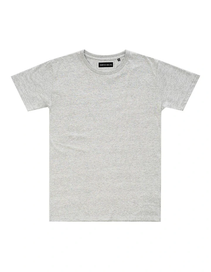 Absent Tee - Youth in Marle Grey image 1