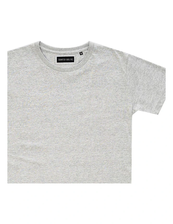 Absent Tee - Youth in Marle Grey image 3