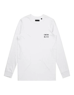 Geo Long Sleeve - Youth in White