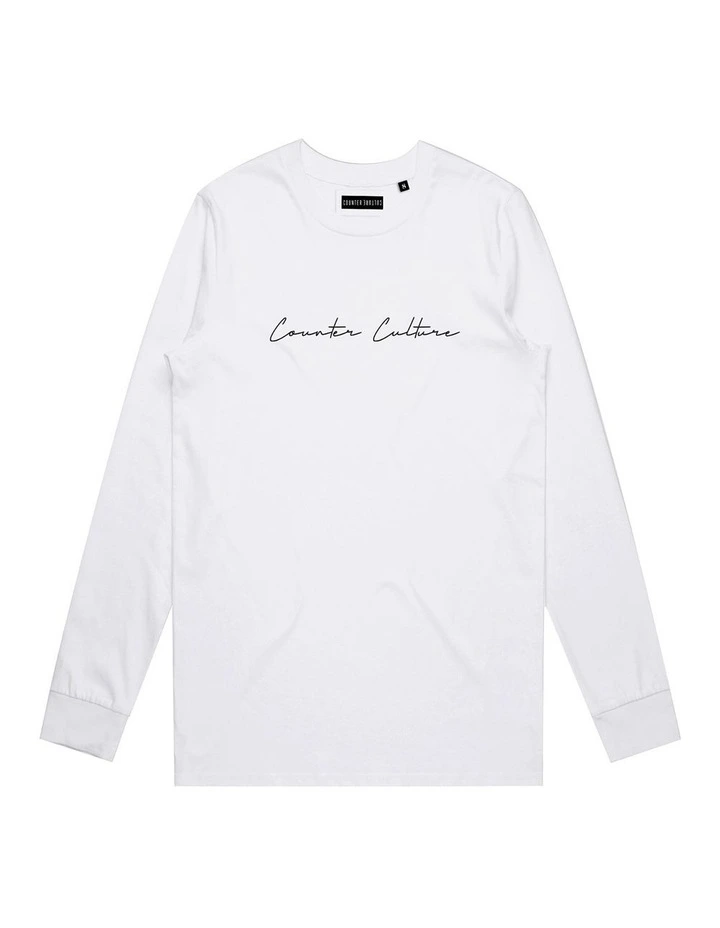 Autograph Rise Long Sleeve - Youth in White image 1