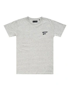 Performance Crest Tee - Youth in Marle Grey