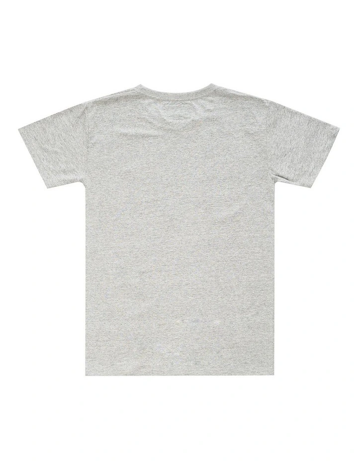 Performance Crest Tee - Youth in Marle Grey image 2