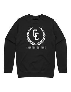 Garland Logo Crewneck - Youth in Black