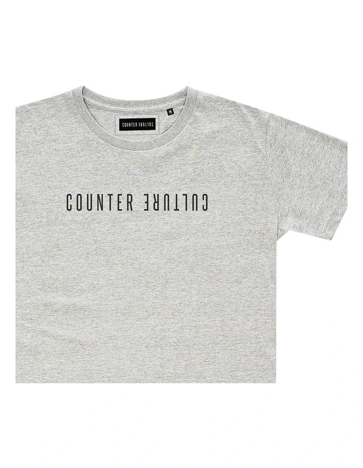 Atlas Tee - Youth in Marle Grey image 3