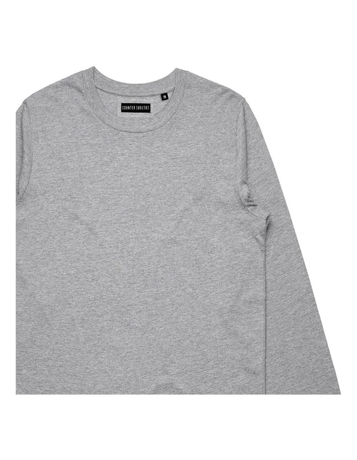Absent Long Sleeve - Youth in Marle Grey image 3