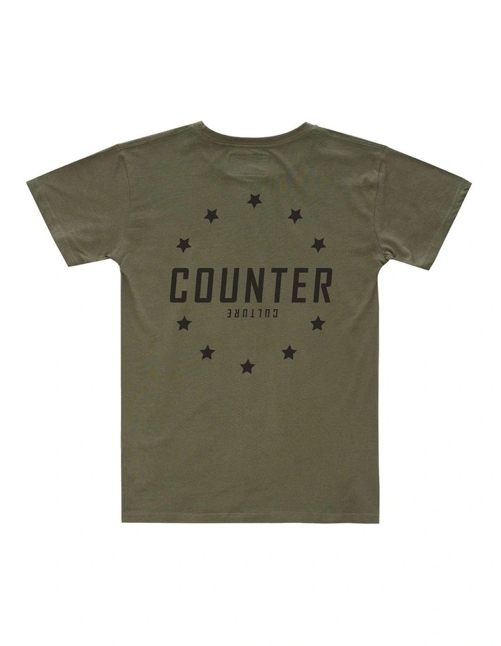 Polaris Tee - Youth in Olive image 2