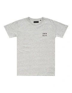Geo Tee - Youth in Marle Grey
