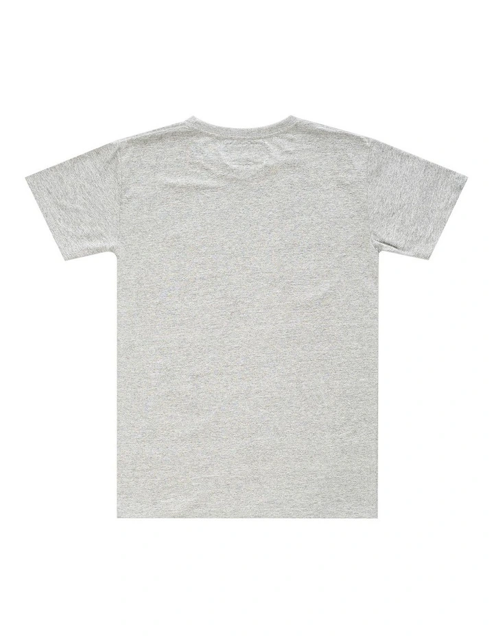 Geo Tee - Youth in Marle Grey image 2