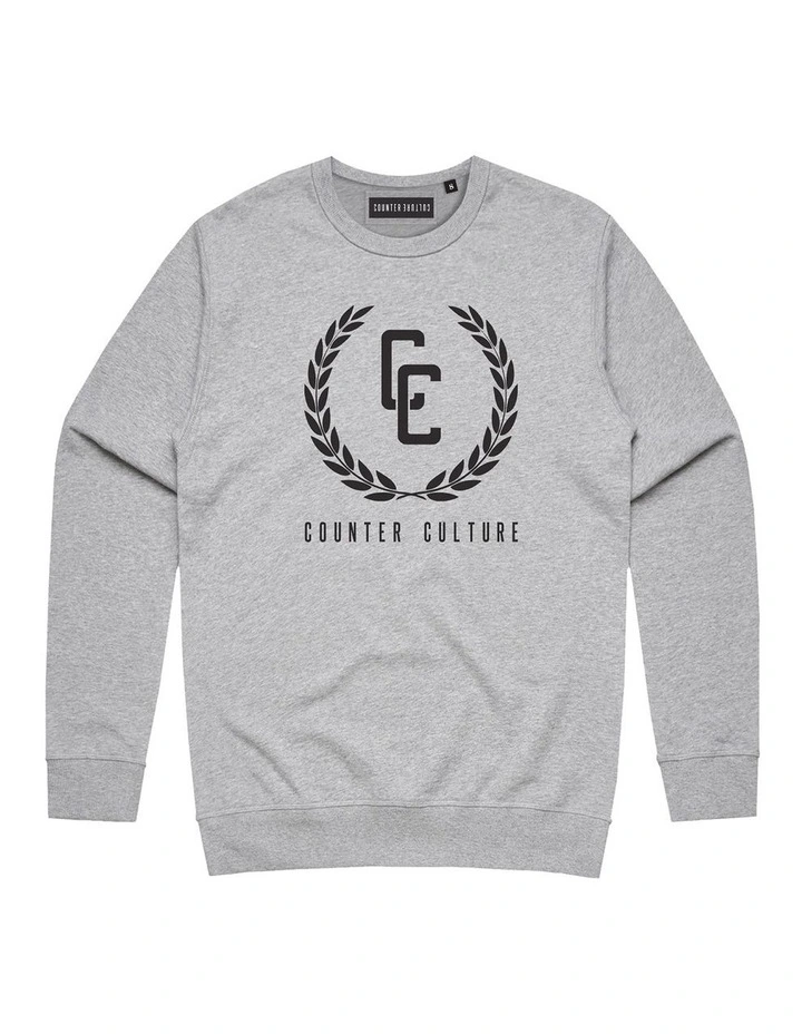 Garland Logo Crewneck - Youth in Grey image 1