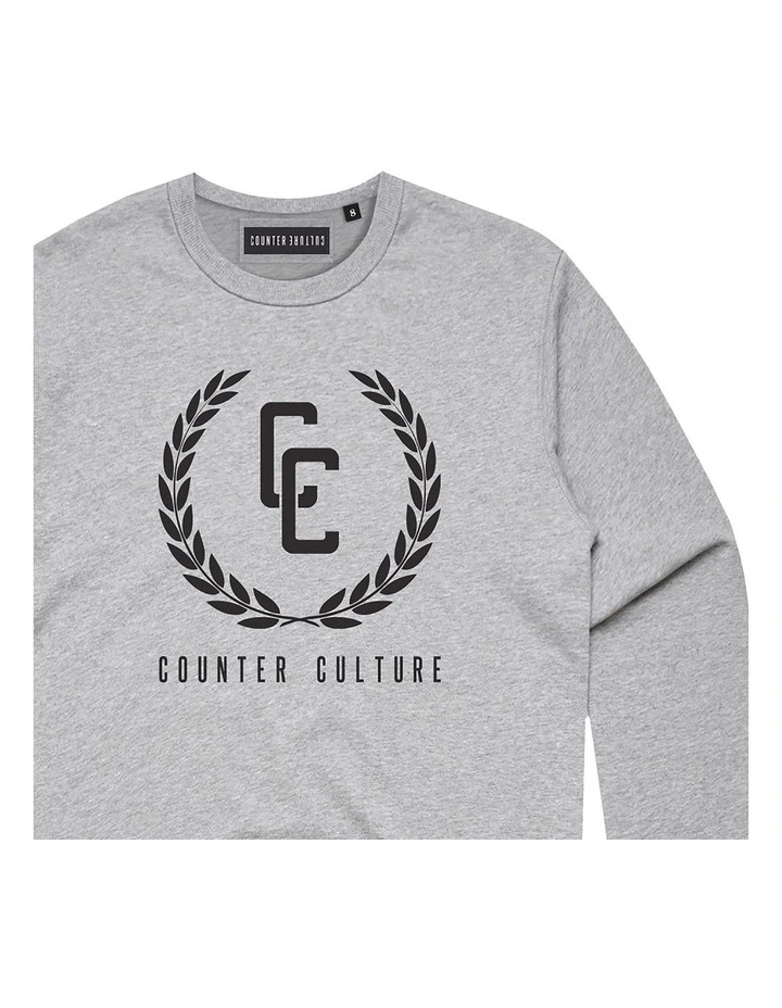 Garland Logo Crewneck - Youth in Grey image 3